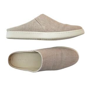 Vince Vianne Woven Sneaker Mule Size 10 Natural Beige Comfort Casual Preppy